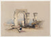 Ruins of the temple on Biggeh Island, Bga Bjah, Nubia - David Roberts — artwork view
