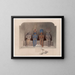 the Sanctuary of the Abu Simbel Temple in Nubia - David Roberts — framed artwork on a wall