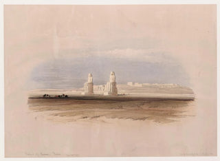 Statues de Memnon à Thèbes, 4 décembre 1838 - David Roberts — artwork view