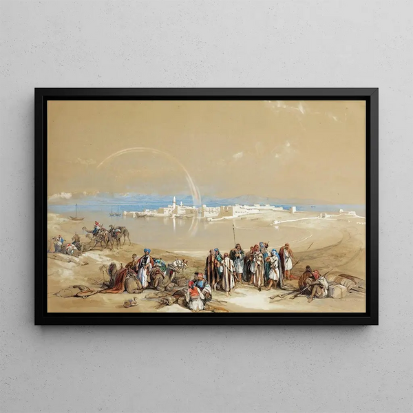 Suez - David Roberts — framed artwork on a wall