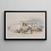 Temple at Wady Dabod, Wadi Dbd, Nubia - David Roberts — framed artwork on a wall