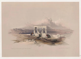 Temple of Isis on the roof of the Great Temple of Dendara - David Roberts — artwork view