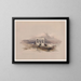 Temple of Isis on the roof of the Great Temple of Dendara - David Roberts — framed artwork on a wall