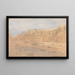 L'Alcazaba from the mole, Malaga - David Roberts — framed artwork on a wall