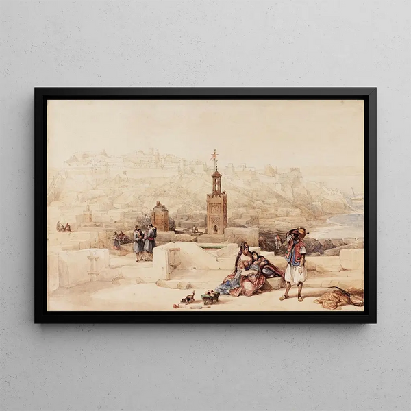 La Citadelle de Tanger, Maroc - David Roberts — framed artwork on a wall