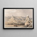 The Citadel of Cairo, residence of Muhammad Ali - David Roberts — framed artwork on a wall