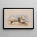 The Great Sphinx and the Pyramids of Giza - David Roberts — framed artwork on a wall