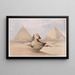 La Grande Sphinx Pyramids of Giza Giza 17 July 1839 - David Roberts — framed artwork on a wall