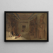 La salle hypostyle du grand temple d'Abou Simbel Égypte - David Roberts — framed artwork on a wall