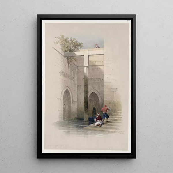 Reproduction of the painting Le Nilomètre Île de Rhoda - David Roberts