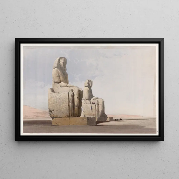 Thèbes 4 December 1838 - David Roberts — framed artwork on a wall