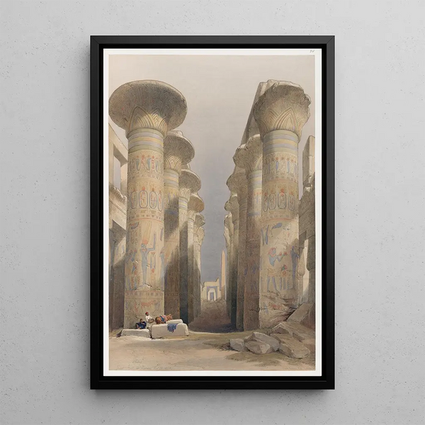 Reproduction of the painting Thebes Great Hall at Karnak November 28, 1838 - David Roberts