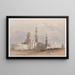Tombeaux des califes Le Caire Mosquée d'Ayed Bey - David Roberts — framed artwork on a wall