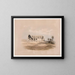 Wadi Maharraka, Nubia, 14 November 1838 - David Roberts — framed artwork on a wall