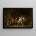Meal of a Peasant - David Ryckaert III — framed artwork on a wall