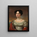 Portrait of a Young Woman - David Sulzer — framed artwork on a wall