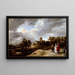 a castle and its owners - David Teniers the Younger — framed artwork on a wall