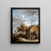 A chalet - David Teniers the Younger — framed artwork on a wall