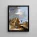 A road near a cottage - David Teniers the Younger — framed artwork on a wall