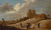 a landscape with figures on the outskirts of a city - David Teniers the Younger — artwork view
