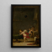 Love in an Alchemist's Workshop - David Teniers the Younger — framed artwork on a wall