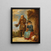 an old begging couple in the street - David Teniers the Younger — framed artwork on a wall