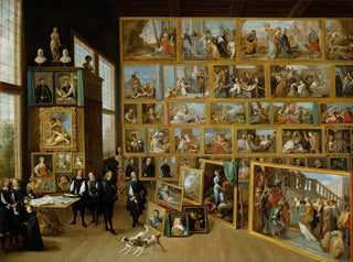L'archduke Leopold-Guillaume in his gallery in Brussels - David Teniers the Younger — artwork view