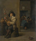 Player of Bagpipes in an Inn - David Teniers the Younger — artwork view