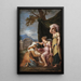 Birth of Jupiter - David Teniers the Younger — framed artwork on a wall
