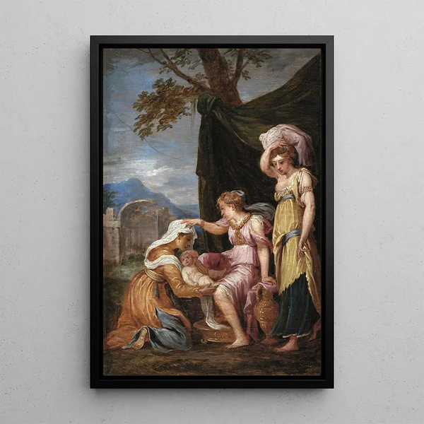 Birth of Jupiter - David Teniers the Younger — framed artwork on a wall