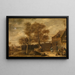In the farmyard - David Teniers the Younger — framed artwork on a wall