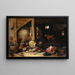 In the Stable - David Teniers the Younger — framed artwork on a wall