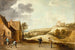 Landscape painting with peasants playing boules in front of an inn - David Teniers the Younger — artwork view