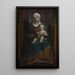 Virgin and Child - David Teniers the Younger — framed artwork on a wall