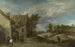 Peasants Playing Boules in Front of a Village Inn - David Teniers the Younger — artwork view