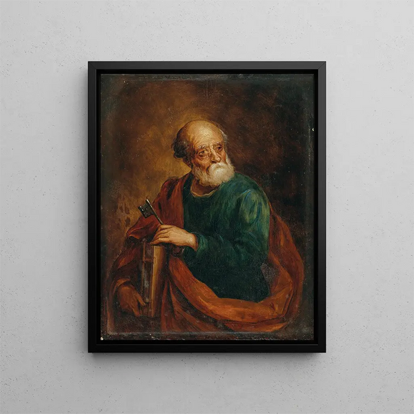 Saint Pierre - David Teniers the Younger — framed artwork on a wall