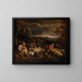 Shepherds and sheep - David Teniers the Younger — framed artwork on a wall