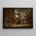 Singerie - David Teniers the Younger — framed artwork on a wall