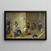 Smoker in an Inn - David Teniers the Younger — framed artwork on a wall