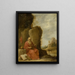 Saint Jerome in the Desert - David Teniers the Younger — framed artwork on a wall