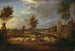 Sunset landscape with a shepherd and his flock - David Teniers the Younger — artwork view