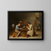Les Joueurs de cartes - David Teniers le Jeune — framed artwork on a wall