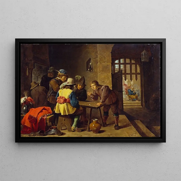 La Délivrance de Saint Pierre - David Teniers le Jeune — framed artwork on a wall