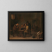 Les Joueurs - David Teniers le Jeune — framed artwork on a wall