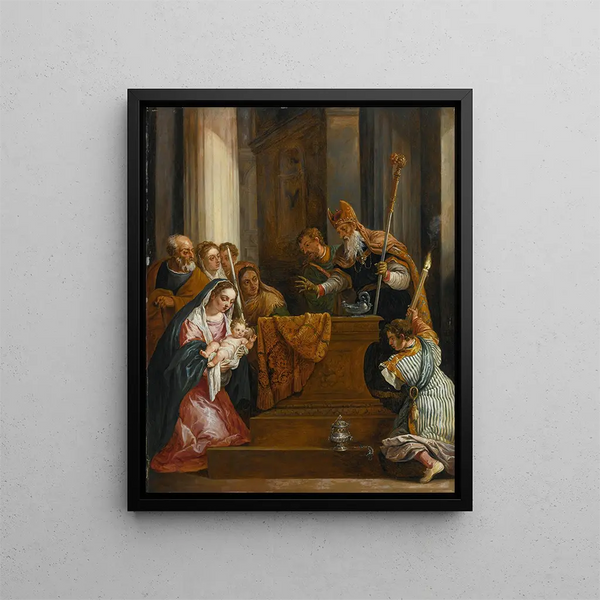 The Presentation at the Temple - David Teniers the Younger — framed artwork on a wall