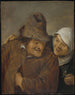 Two peasants with a glass of wine - David Teniers the Younger — artwork view