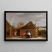 Village Scene - David Teniers the Younger — framed artwork on a wall