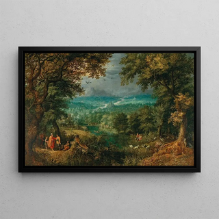 David Vinckboons - An extensive wooded landscape with biblical staffage.webp