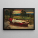La Dame de Shalott - David Wilkie Wynfield — framed artwork on a wall
