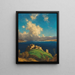 Château d'Urquhart et Loch Ness - David Young Cameron — framed artwork on a wall